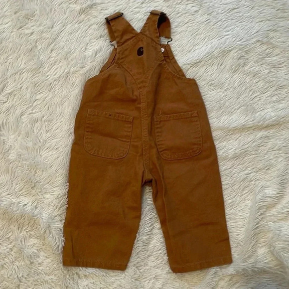 CARHARTT Boys’Canvas Overall flannel lined - Picture 6 of 13